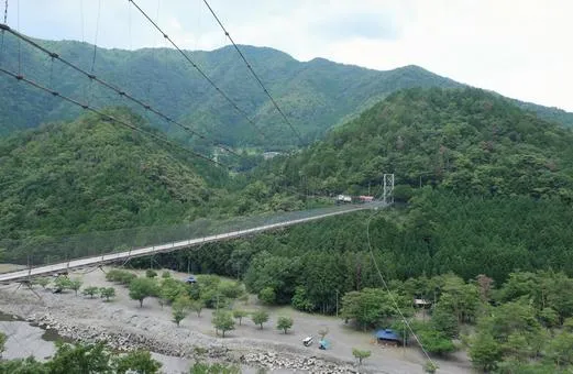 谷瀬のつり橋
