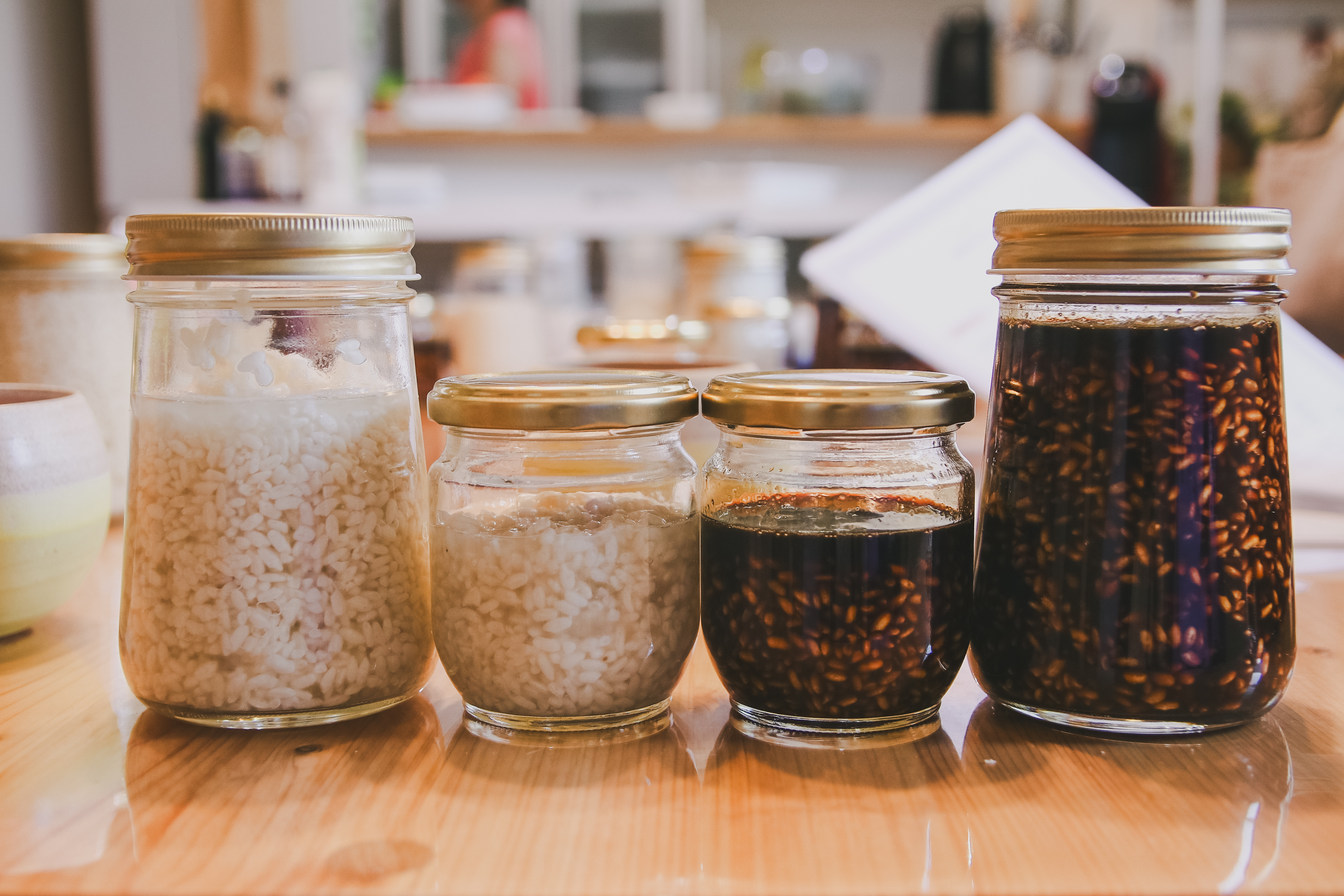 A gentle way of living with homemade salt koji and soy-sauce koji / Making salt koji and soy-sauce koji, fermented seasonings, from rice koji