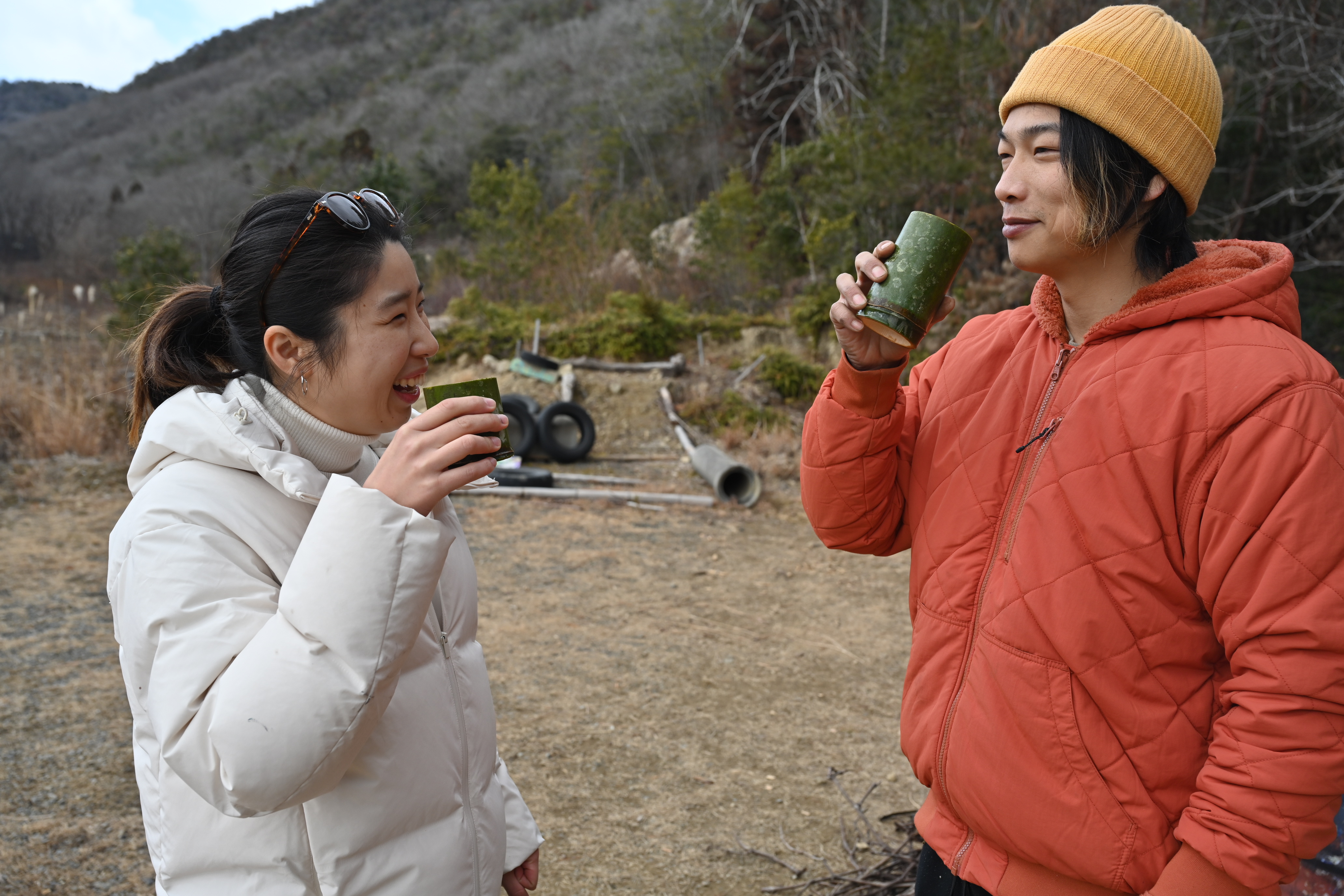 【アウトドア好き必見】竹から作るキャンプギア！愛着がわく竹箸・竹コップ・竹はんごう”作り体験 / ふっくら炊きたてご飯いただきます！