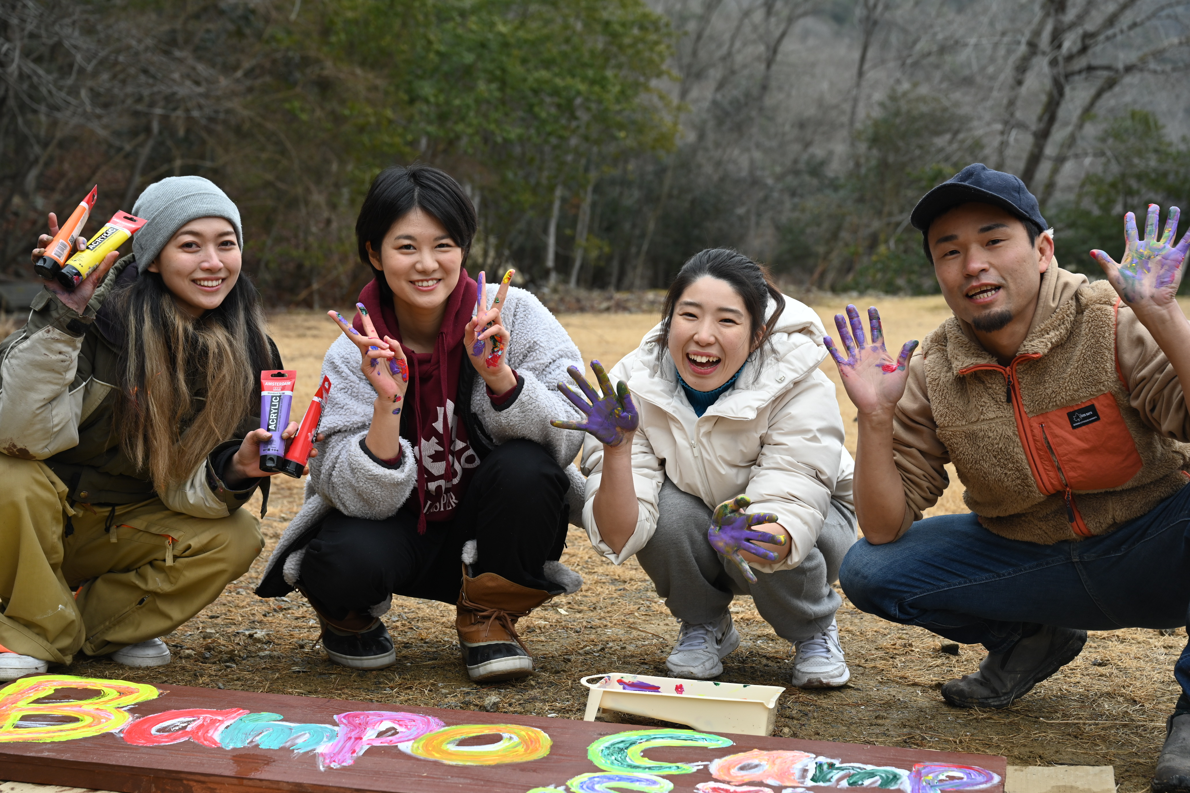 キャンプ場の開拓とDIY体験