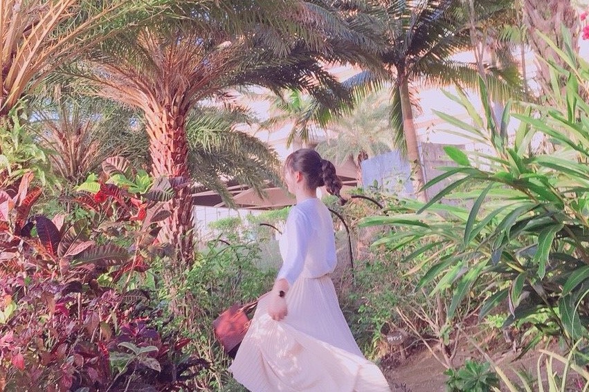 知る人ぞ知るガーデンで写真撮影