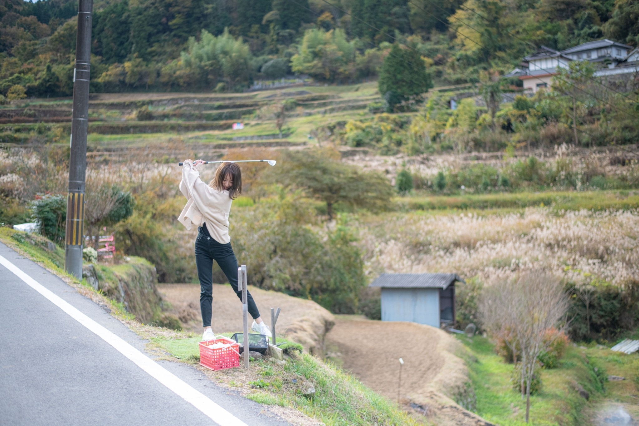 Local charcoal: a rural-life experience with charcoal-grilled local ingredients and freshly cooked terrace-grown rice / The rice terraces of the future, seen from a lookout in the sky