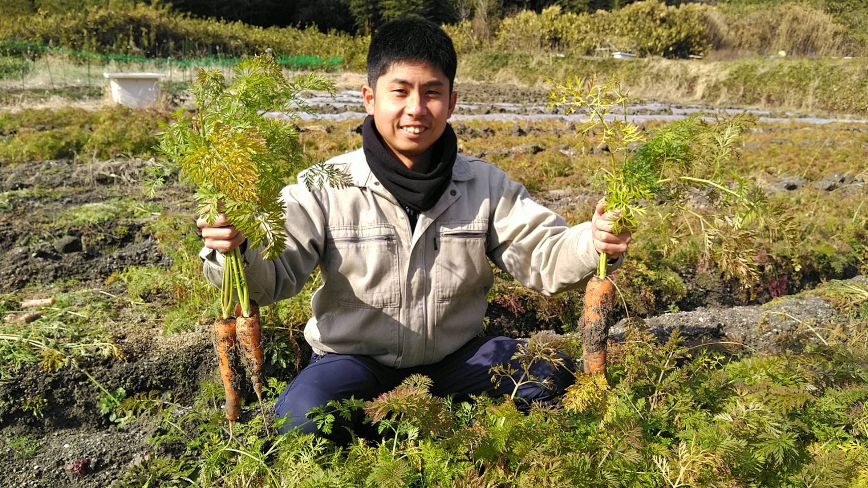A day of country life in Osaka: harvesting vegetables and a BBQ on the spot / Enjoying freshly picked vegetables
