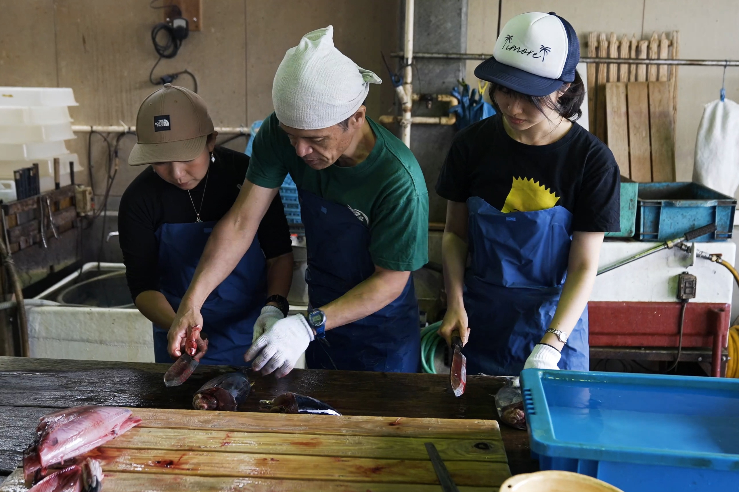 魚の三枚おろしとかつお節作り